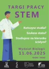 Plakat wydarzenia przedstawiający datę 11 czerwca i loga wydziałów