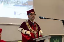 Zdjęcie przedstawiające inaugurację roku akademickiego na MWB