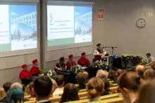 Zdjęcie przedstawiające inaugurację roku akademickiego na MWB