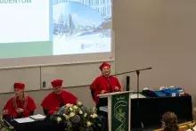 Zdjęcie przedstawiające inaugurację roku akademickiego na MWB