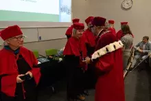 Zdjęcie przedstawiające inaugurację roku akademickiego na MWB