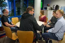 prof. Michał Obuchowski, Martin Pitek, Olga Grudniak, Olgierd Kasprowicz, Filip Krawczyk i Natalia Dziedzic