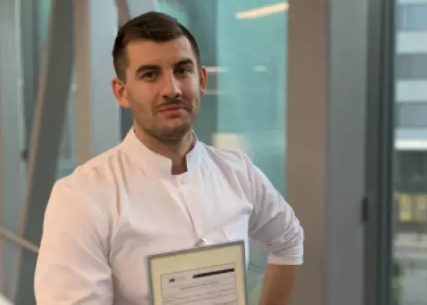 Doktorant Alan Majeranowski stypendystą Europejskiego Stowarzyszenia Hematologii