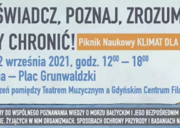 11-12.09.2021 - Piknik KLIMAT DLA NAUKI z udziałem MWB UG i GUMed
