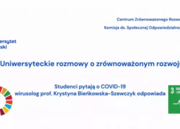 Uniwersyteckie rozmowy o zrównoważonym rozwoju COVID-19