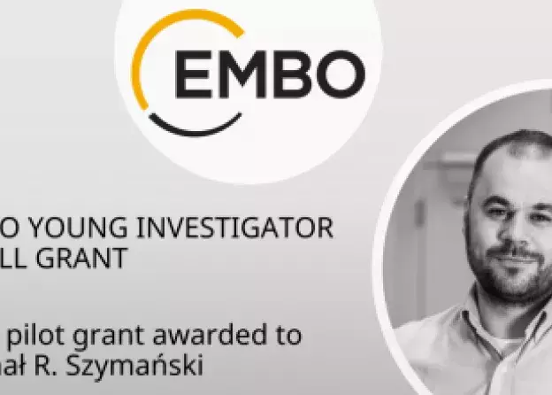 dr hab. Michał R. Szymański prof. UG z prestiżową nagrodą EMBO YOUNG INVESTIGATOR SMALL GRANT