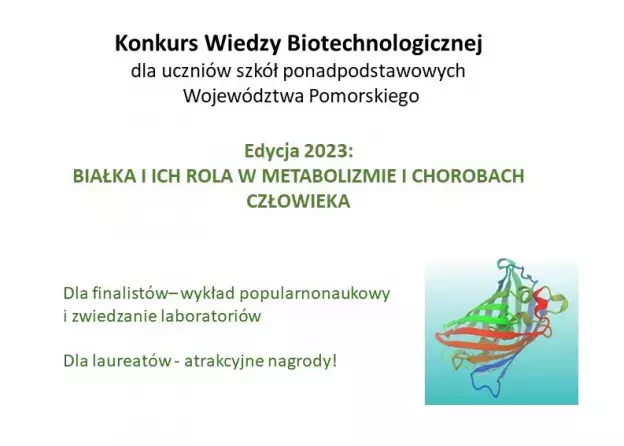 Konkurs Wiedzy Biotechnologicznej dla uczniów szkół ponadpodstawowych