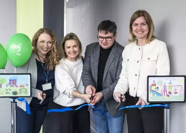 Kącik zabaw dla dzieci na Międzyuczelnianym Wydziale Biotechnologii