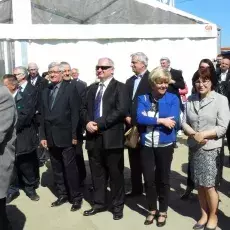 Wmurowanie kamienia węgielnego pod nowy budynek Instytutu Biotechnologii (kwiecień 2014)