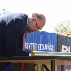 Wmurowanie kamienia węgielnego pod nowy budynek Instytutu Biotechnologii (kwiecień 2014)